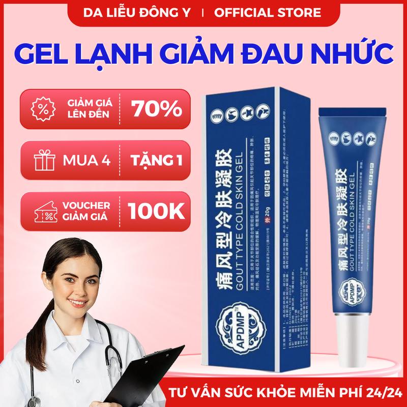  Gel lạnh APGAR giảm đau do gút và đau khớp gối xương khớp tay và chân hồng hoa 20g - Dưỡng Body thuốc  trị 