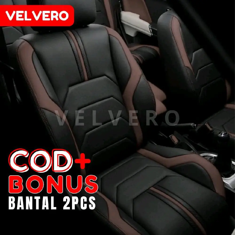 Sarung Jok Mobil Toyota Soluna Full Seat 2 Baris Free Bantal 2 Pcs COD Bonus