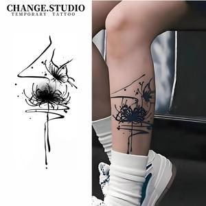 Hình Xăm Tạm Thời, Thiết Kế Hoa Hồng Hái Bướm, Lâu Trôi Trong 15 Ngày, Không Thấm Nước, Không Lo Bị Ma Sát, Kèm Miếng Dán Hình Xăm