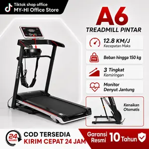 【MY-HI】A6 Treadmill Elektrik Treadmill lipat Alat Olahraga Treadmill treadmill portable walking pad treadmill low watt Super Murah Kokoh Treadmill Elektrik A6 Treadmill lipat treadmill portable alat olahraga di rumah