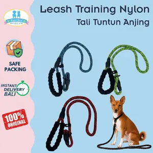 Training Dog Walking Leash Tribal Set Collar Leash XL All In One | Tali Tuntun Anjing Bahan Nylon Set Kalung Leher