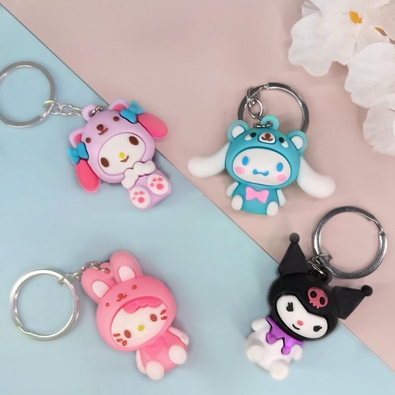 Gantungan Kunci Lucu Imut Karakter Kartun Anime Ganci Key Chain Serbaguna 4