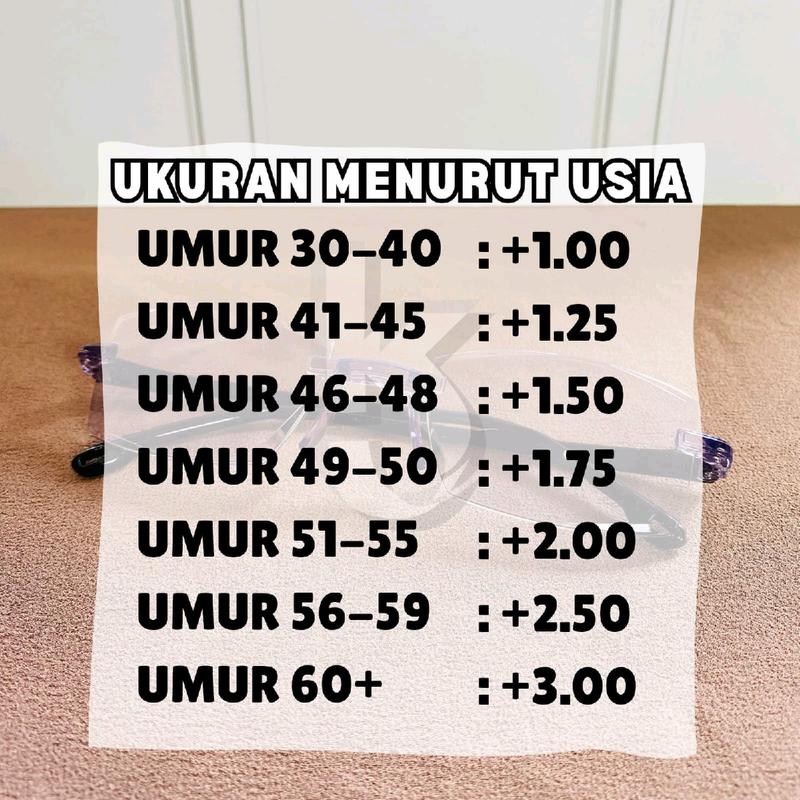 Kacamata Baca dan Jalan 2 in 1 Lensa Double Fokus Pria Wanita Anti Radiasi Sinar HP dan Komputer Untuk Usia 30 - 65 tahun 3