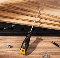 Gambar Deli Slotted Screwdriver / Obeng Plastik Minus SL5 75mm dan 125mm Material CR-V EDL625XXX1 - 165*26*26MM dari Delitools.id Kab. Tangerang 5 Tokopedia