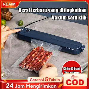REAIM Mesin Vacum Sealer Portable Food Vacuum Sealer Fresh Makanan Food Packing Machine