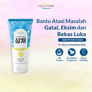 Healthme Daily Protect Cream - Menghilangkan Bekas Luka - Kulit Gatal - Melembutkan Kulit Sensitif Iritasi