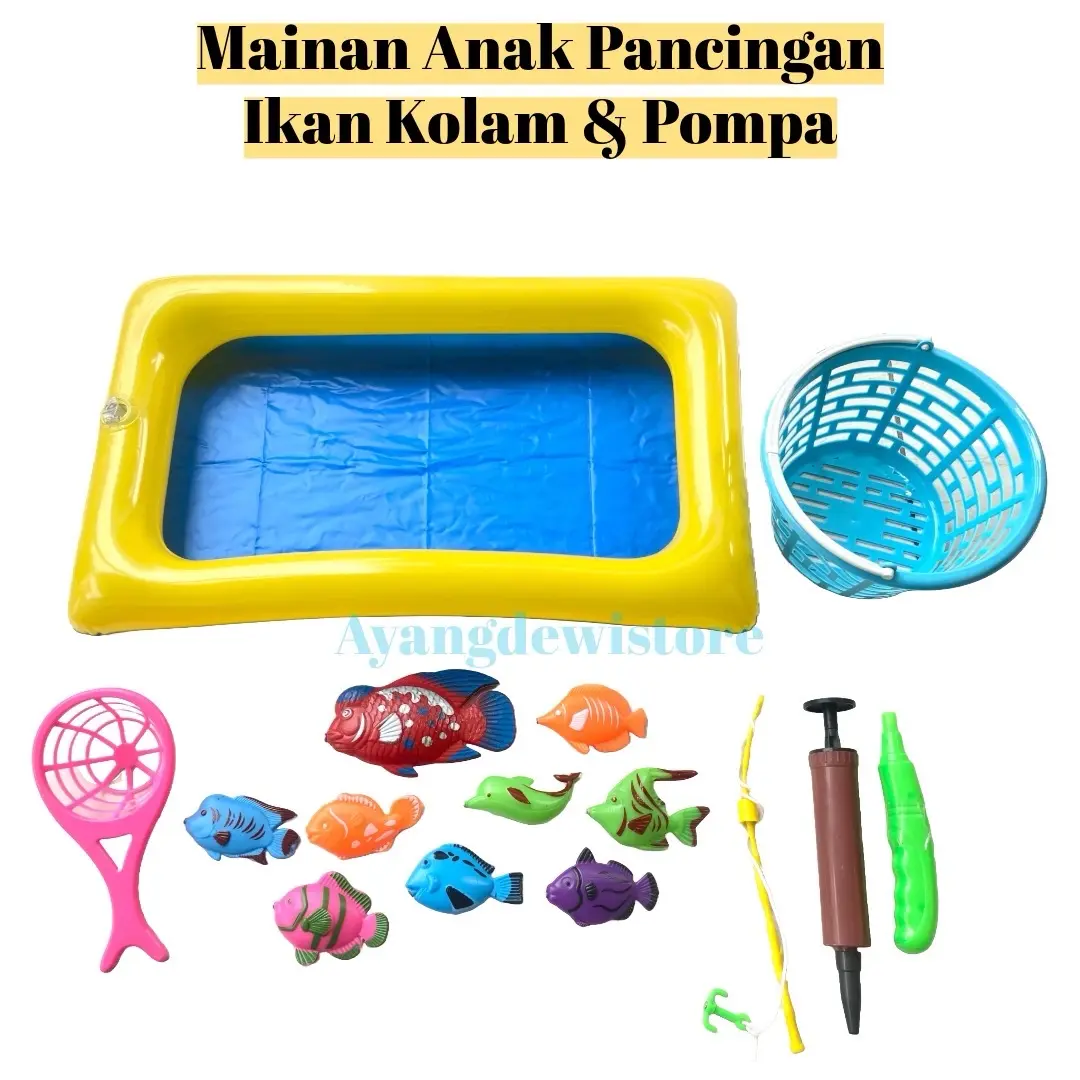 MURAH!!!(BISA COD)MAINAN ANAK PANCINGAN IKAN KOLAM DAN POMPA/MAINAN EDUKASI Water
