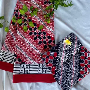 Pendawi Batik Kain Cap Asli Motif Wader Kesit Betonan Garis Cina