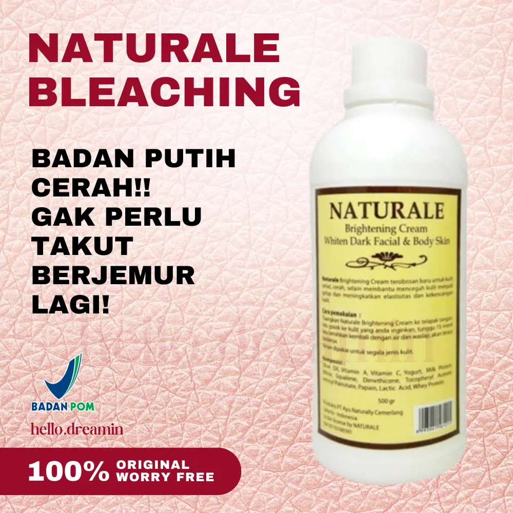NATURALE BLEACHING / BLEACHING NATURALE / BLEACHING NATURALLY 500ML bleaching badan