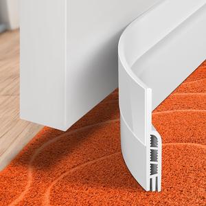 Burlete para bajo la puerta, cinta aislante práctica, a prueba de viento y polvo, reducción de ruido, resistente a cucarachas, sellador de ranuras para sala de estar y dormitorio