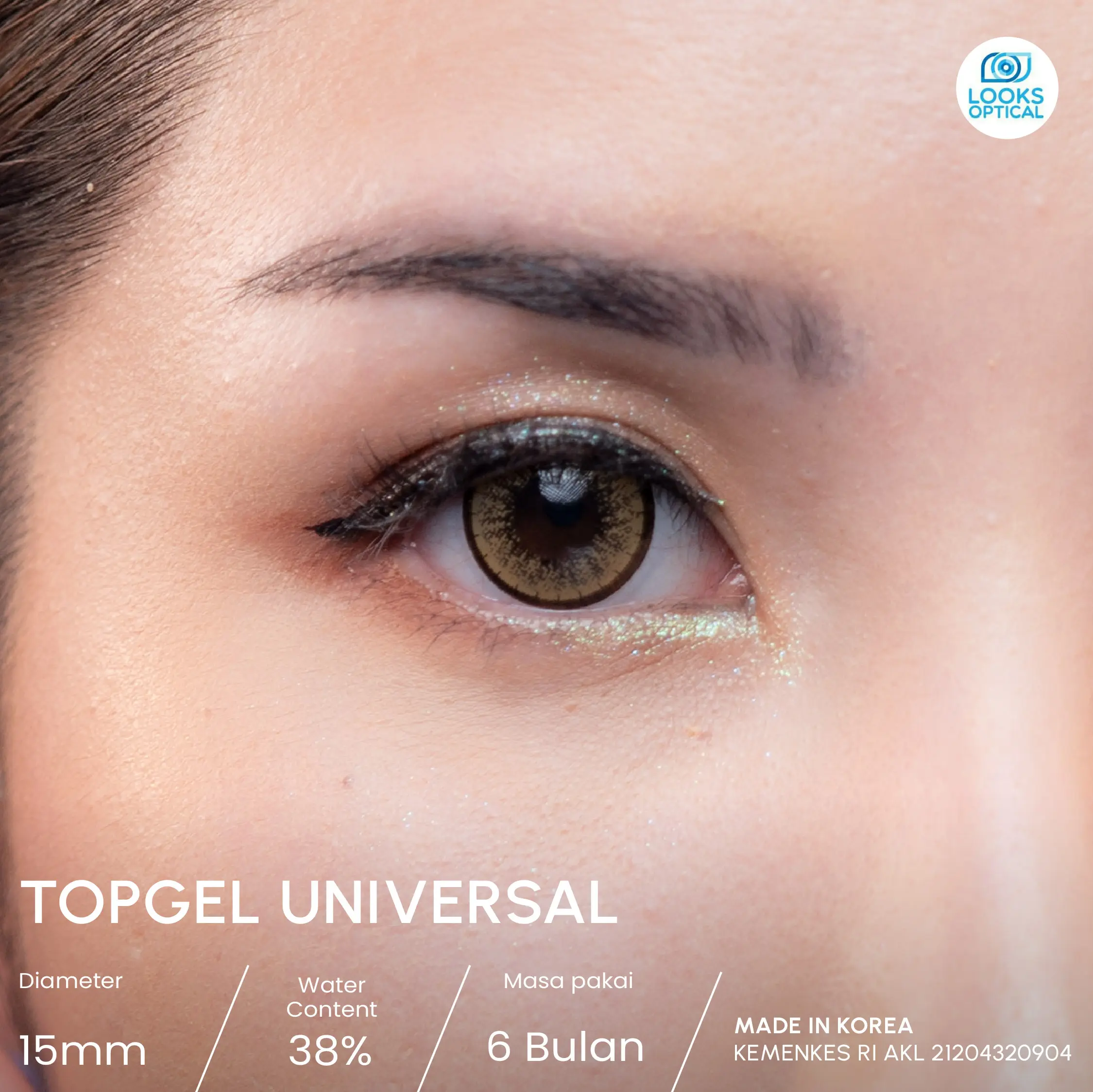 SOFTLENS TOPGEL UNIVERSAL GREY MINUS (-050 S.D -10.00) 15mm