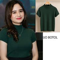 Gambar Blouse lengan pendek knit kerah tinggi Top Knitwear Knitted Wanita Atasan dari HighTech Store Kota Administrasi Jakarta Barat 3 Tokopedia