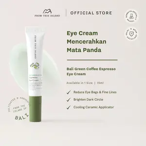 From This Island Bali Green Coffee Espresso Eye Cream | Mengurangi Mata Sembab, Mencerahkan Mata Panda dan Menyamarkan Kerutan di Bawah Mata