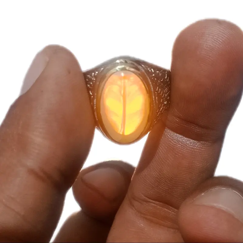 Cincin Junjung Drajad Serat Jarum Emas 0