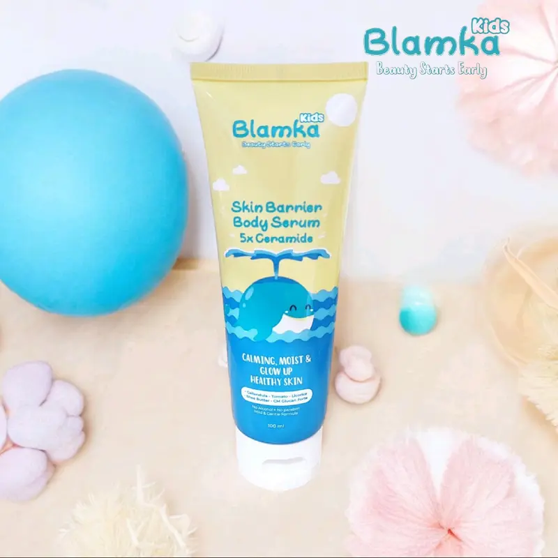 Blamka Kids Skin Barrier Body Serum 5x Ceramide Glow Up.Calming.Moist Mencerahkan Tubuh 1