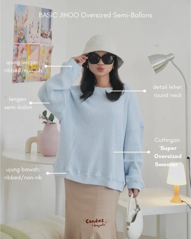 CANDIEZ JIHOO Super Oversized Sweater | Sweater Ballons 2
