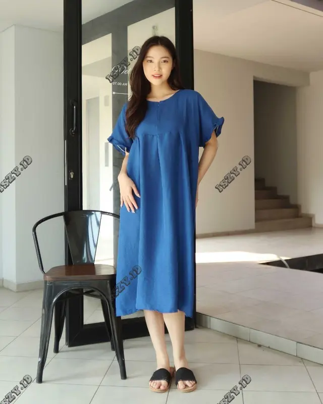 Daster Amira dres Crinkle Airflow resleting busui Friendly 3