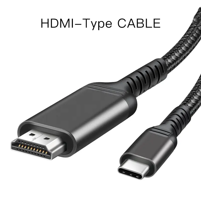 4K HDMI to USB-C Cable 2m (6.6ft) — Thunderbolt 3/4 Compatible, 60Hz Video & Audio Transmission