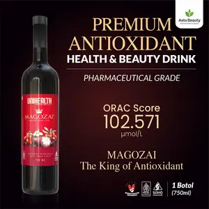 Premium Antioxidant - Superfruit dengan kandungan ekstrak buah manggis, goji berry & açai berry Score ORAC 102.571 mikromole/liter - Magozai - 1 botol @750