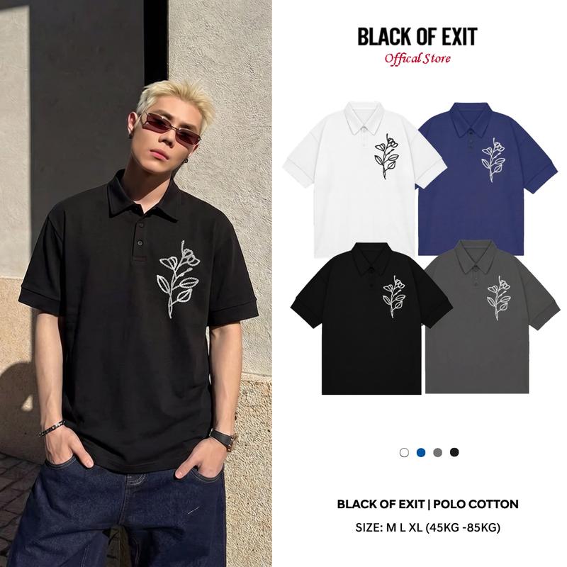 Áo POLO 3Khuy A-Deer Cổ Cúc BLACK OF EXIT Vải Cotton Cao Cấp Co Giãn 2 Chiều…