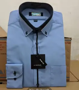 R-ONE CANVANY KEMEJA LIST KOMBINASI KEMEJA KERAH LIST KEMEJA LENGAN PANJANG KEMEJA BANK KEMEJA KANTOR KEMEJA KASUAL KEMEJA KEKINIAN