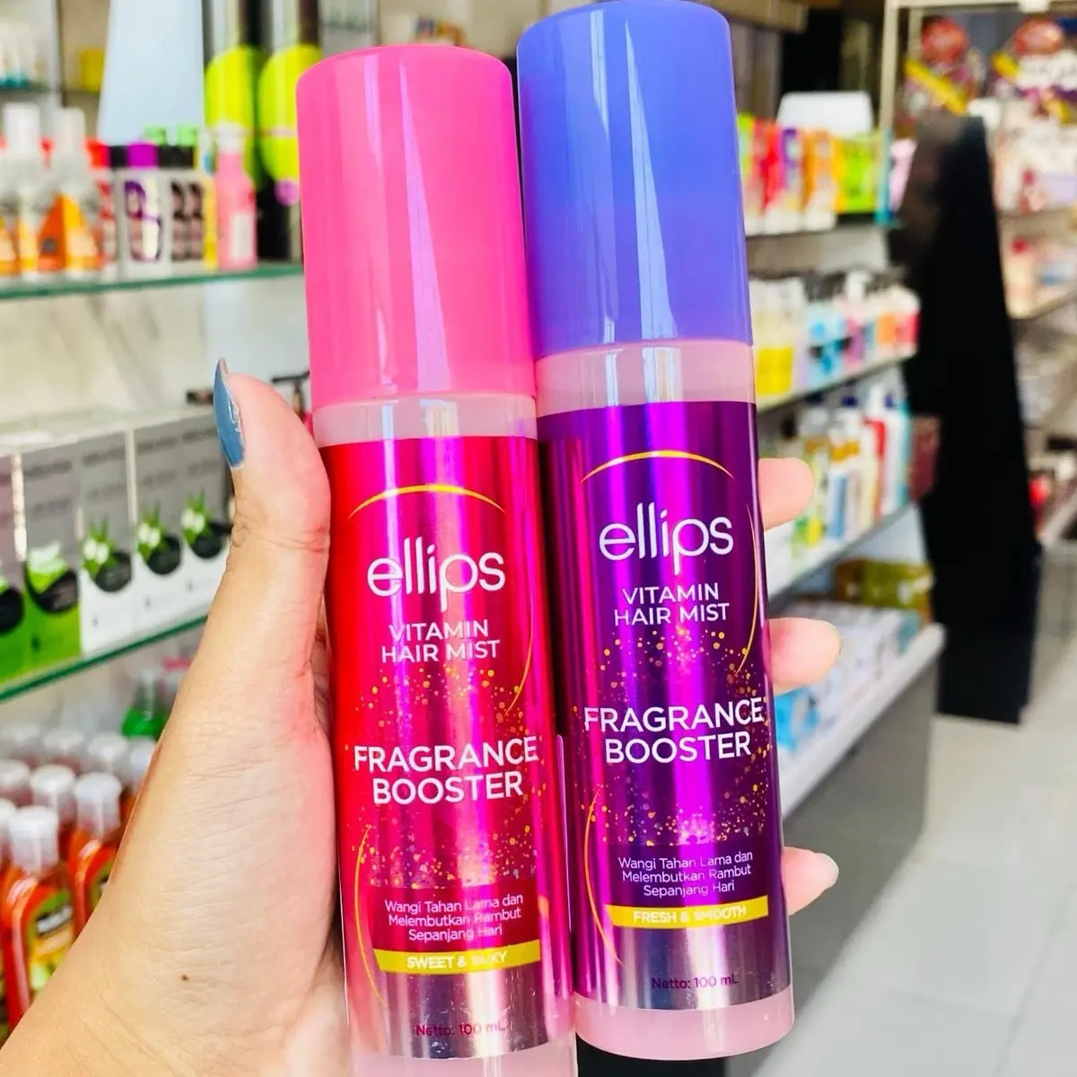 Ellips Hair Mist Vitamin 100ML - Harum dan Lembut, Tidak Lengket, Tahan Lama - Haircare, Kering