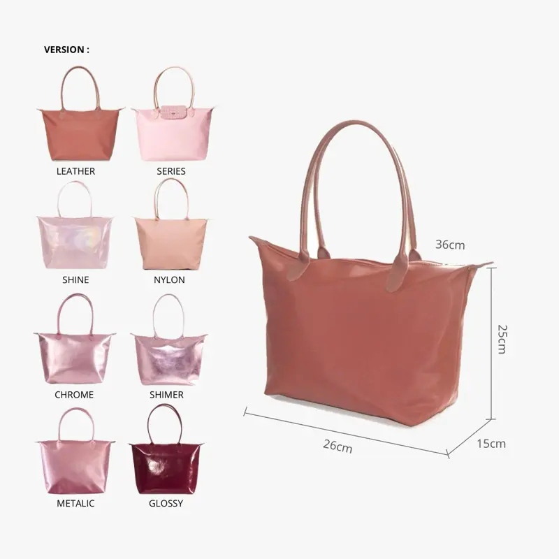SELUSA AMBER NYLON TOTEBAG Water Splash | Tas Bahu Tas Jinjing Nilon Wanita 4