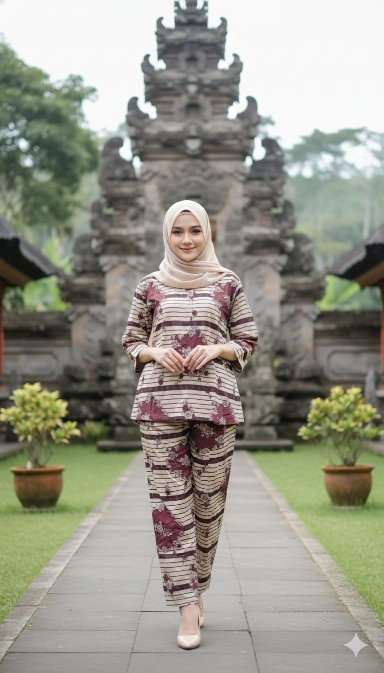 Kamyla One Set Lengan 7/8 Bahan Rayon Premium Setelan Kekinian Terbaru