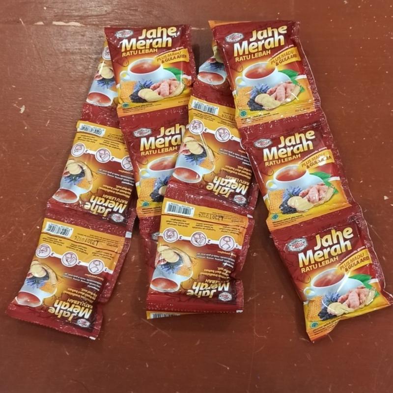 Jahe Merah Ratu Lebah Plus Madu & Gula Aren - 1 Renceng Instan 1