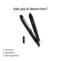 Gambar Panasonic EH-HV70-K415 Hair Straightener Ceramic Plate (Keratin and Coconut Oil Infused) + Volumizer Plate - Black dari Panasonic Indonesia Kota Bekasi 3 Tokopedia