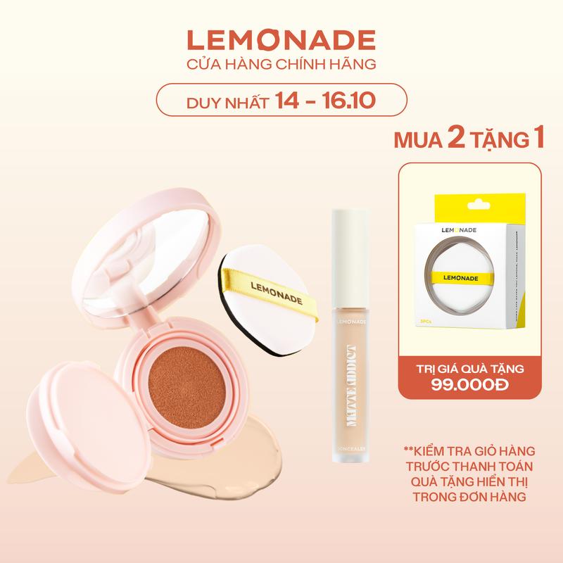 Combo 01 Phấn nước siêu kiềm dầu Supermatte Cushion 15g và 01 Kem che khuyết điểm Matte Addict Concealer 3g