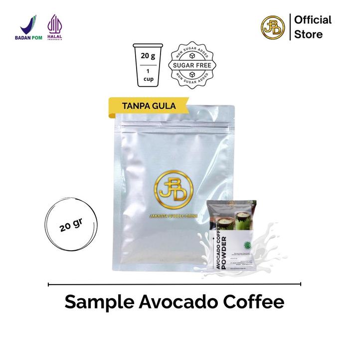 Gambar SAMPLE Bubuk Minuman Premium Rasa AVOCADO COFFEE HALAL 20gr Siap Seduh | Jakarta Bubble Drink dari Jakarta Bubble Drink Kota Administrasi Jakarta Selatan Tokopedia