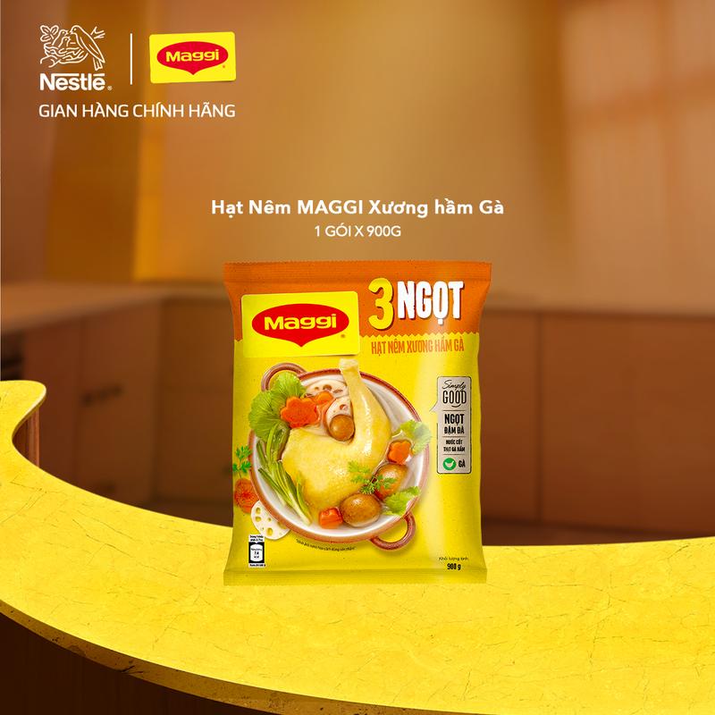 Nestlé VN Bịch Hạt nêm/Bột nêm MAGGI Xương hầm Gà (Gói 900g)