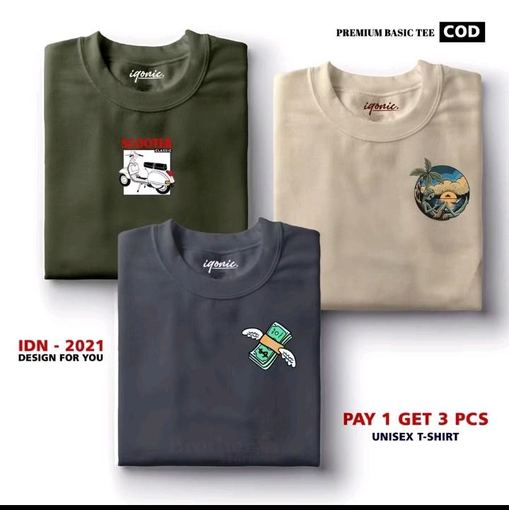 (BAHAN TEBAL) BUY 1 OR 3 PCS (PROMO COD) DAWIRR STORE / Kaos Distro100% Catoon Combed Katun Nyaman Unik Baju Pria 4