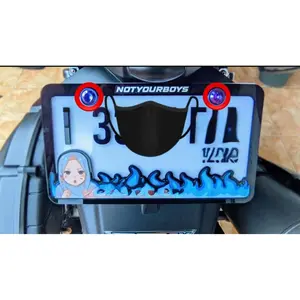 (2PC) Baut Titanium untuk Plat Nomor yg sudah Custom Bingkainya (drat 10) bahan baut Ori Titanium Vietnam