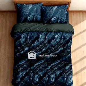 Bedcover Set & Sprei Midorashi & Dark Grey Ukuran Lengkap 90x200-200x200 - Makersleep