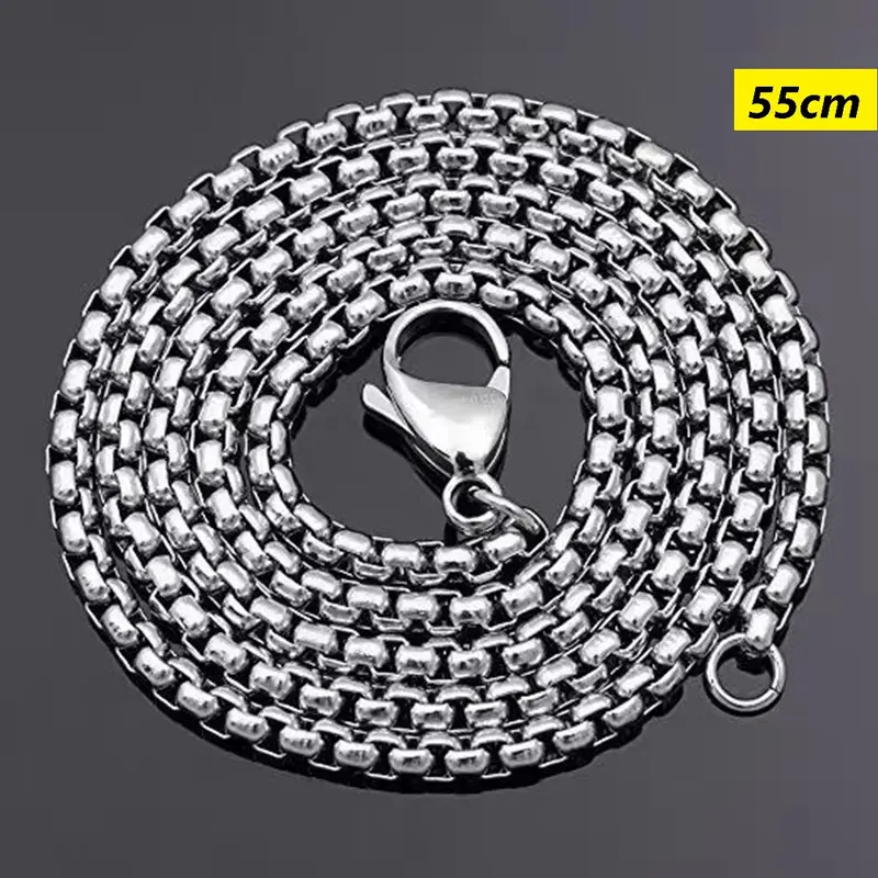 Kalung Titanium Stainless Necklace 2.5mm panjang 45cm, 50cm, 60cm,70cm 3