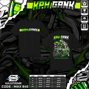 MAXPRIME TSHIRT - TSHIRT RACING KPH GANK - KAOS KPH GANK - KAOS KPH - KAOS PECINTA HONDA - KAOS RACNG - MAX 845