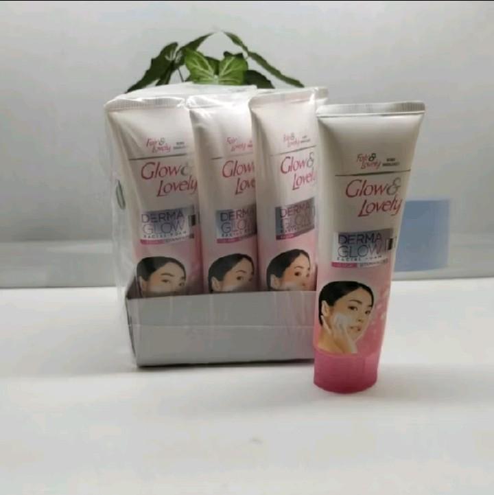 6 Pcs - Facial Foam Fair&Lovely Derma Glow 50gr Originall //  Pembersih Wajah 1
