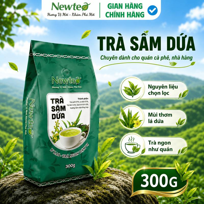 Trà Sâm Dứa Cao Cấp Newtea 300G - Dùng Pha Trà Đá, Trà Tắc, Trà Chanh