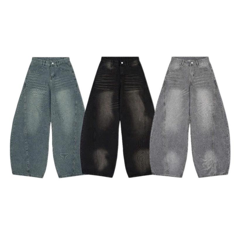 [DEAL MỞ BÁN] AB HOUSE - Quần jeans ống cong form rộng RETRO thời trang nam nữ