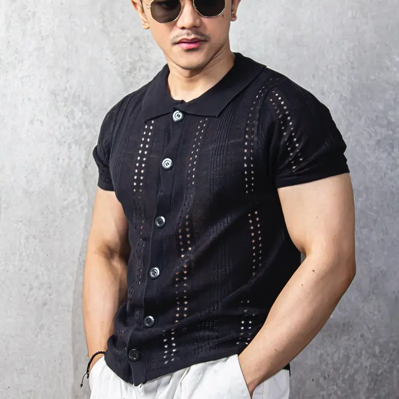 Rajut bolong hitam unisex 1