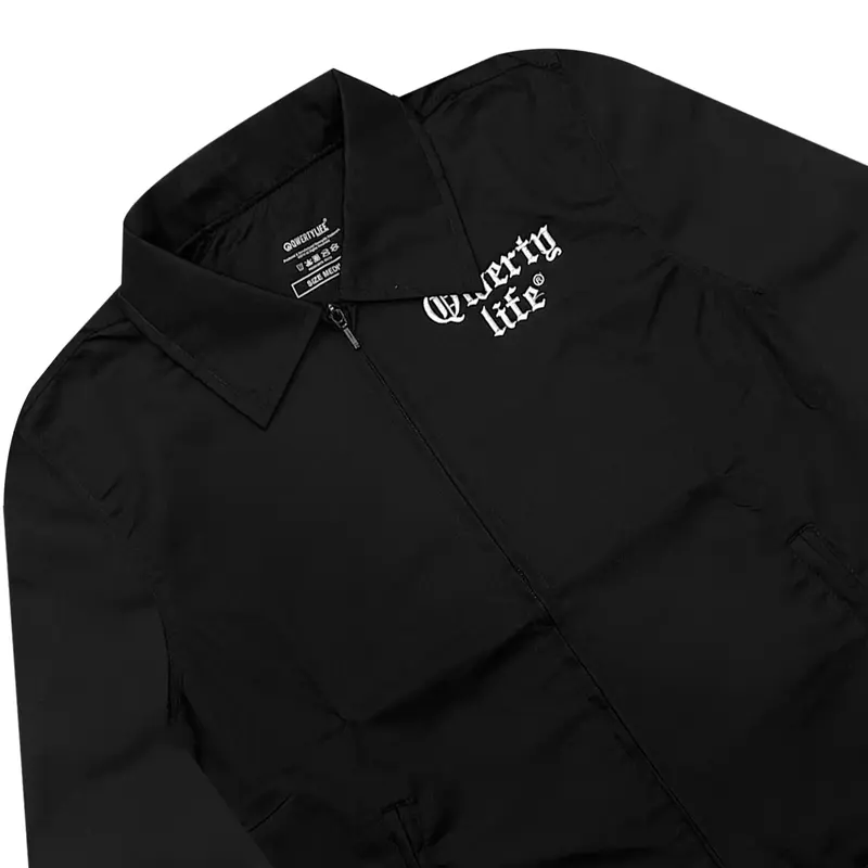 Qwertylife Work Jacket Different Black Unisex 1