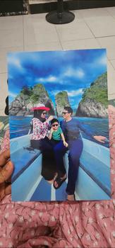 Product Review of Cetak Foto 10R Bingkai MDF Ukuran 20cmx30cm 4pcs Retangle Dinding - Gratis Bubble Wrap from L**a 2