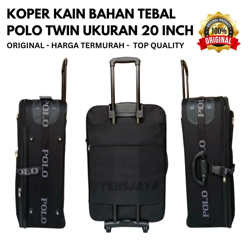 [CABIN] KOPER KAIN POLO TWIN / POLO GEAR UKURAN 20 INCH - KOPER KAIN 20 INCH TEBAL RINGAN ORIGINAL FREE PACKING KARDUS 2