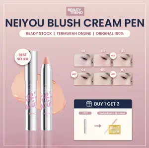 [BPOM ORI] Neiyou Blush Stick Lip Base Cream Blush Pigmented Mudah Dibaur Tahan Lama Viral TikTok