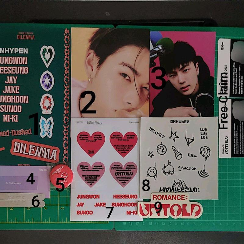 ENHYPEN Jungwon Heeseung Jay Jake Sunghoon Sunoo Ni-Ki Official ...