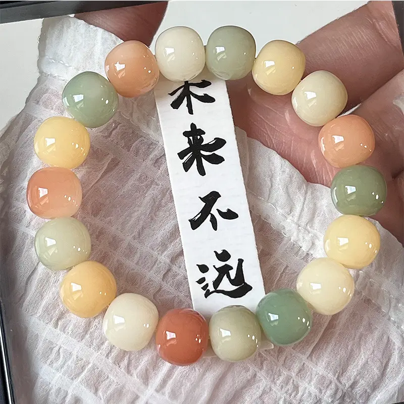 Vòng Tay Đính Cườm Gốc Bồ Đề, Nhiều Màu, Dành Cho Phụ Nữ Và Nam Giới, May Mắn, Thời Trang, Vòng Tay Hạt Đầy Màu Sắc, Giàu Có, May Mắn, Vòng Tay Co Giãn, Quà Tặng Trang Sức 5