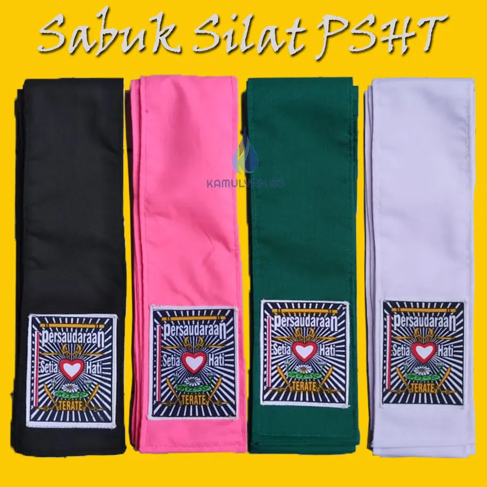 Sabuk Siswa PSHT, Sabuk Silat, Sabuk PSHT Bahan Kain Jumping