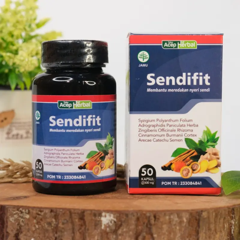 Kapsul Sendifit Herbal Untuk Asam Urat, Nyeri Sendi Lutut, Tulang Syaraf Kejepit, Tulang Belakang, Pinggang, dan Ekor Encok Sudah BPOM & HALAL MUI 4